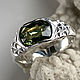 Ring with Yellow Green Unheated Sapphire (1,71ct) Silver, Rings, Moscow,  Фото №1