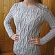 Women's knit jumper (pullover) gray, Jumpers, Voronezh,  Фото №1