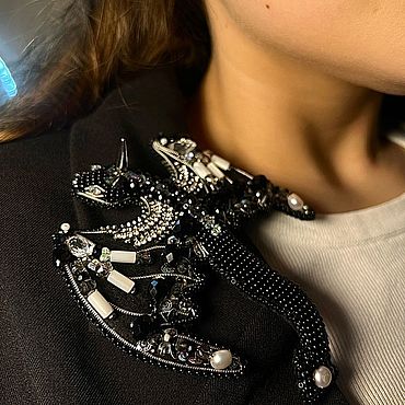 Украшения ручной работы. Ярмарка Мастеров - ручная работа Брошь Дракон. Handmade.