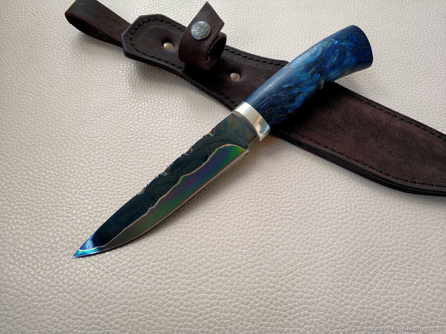 Chameleon knife of Damascus steel-laminate – заказать на Ярмарке ...