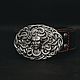 Medusa Gorgon leather belt with ruby inserts, Straps, St. Petersburg,  Фото №1