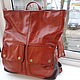 Backpack leather women's Trussardi. Classic Bag. Innela- авторские кожаные сумки на заказ.. My Livemaster. Фото №5