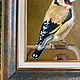 Order Goldfinch. Oil painting. Gift. White swan. Livemaster. . Pictures Фото №3