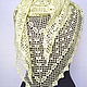 Summer shawl made of linen and silk Sunny rain. Shawls. 'Crochet classics' YULIA. Online shopping on My Livemaster.  Фото №2