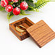 Маленькая деревянная коробочка для кольца, Подарочная упаковка, Владимир,  Фото №1