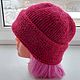 Заказать Шапка зимний вариант. Теплая пряжа , толстая и плотная. AccessoriesWool мягко и комфортно. Ярмарка Мастеров. . Шапки Фото №3