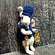 ON SALE White rabbit-miniature 5,5 cm, crocheted, Miniature figurines, Surgut,  Фото №1