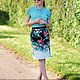 Винтаж: Цветочная юбка Great Plains 48р. Юбки винтажные. Винтажные ансамбли Vintage ensembles. Интернет-магазин Ярмарка Мастеров.  Фото №2