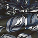 Поплин хлопковый листья на оливковом Макс Мара, Ткани, Москва,  Фото №1