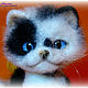 Kitten kitty figurine made of wool. Felted Toy. Miracles of wool Zoya Sadovskaya. Online shopping on My Livemaster.  Фото №2