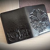 Personalized passport cover, leather passport cover with monogrammed
