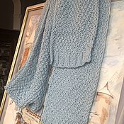 Аксессуары handmade. Livemaster - original item BLUE RHAPSODY Scarf premium yarn. Handmade.