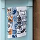Комплект вафельных  кухонных полотенец "Bon appétit", Полотенца, Москва,  Фото №1