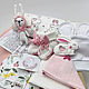 Зефирный кролик - Подарочный бокс для младенца, Baby box, Подарок новорожденному, Ставрополь,  Фото №1