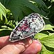 Асимметричное кольцо с Эвдиалитом серебро 925. Кольца. Jeweller -Danil. Интернет-магазин Ярмарка Мастеров.  Фото №2