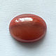 Red chalcedony cabochon, Cabochons, Moscow,  Фото №1