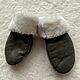 Sheepskin mittens for children brown 16 cm volume. Childrens mittens. Warm gift. Online shopping on My Livemaster.  Фото №2