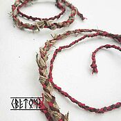Аксессуары handmade. Livemaster - original item A set of glasses and a bracelet with nettle braided. Handmade.