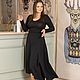 Black floor length skirt 4 wedges on a crepe yoke. Skirts. NATALINI. My Livemaster. Фото №9