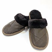 Обувь ручной работы handmade. Livemaster - original item Men`s Leather slippers. Handmade.