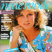 Материалы для творчества handmade. Livemaster - original item Neue Mode 7 Magazine 1985 (July). Handmade.