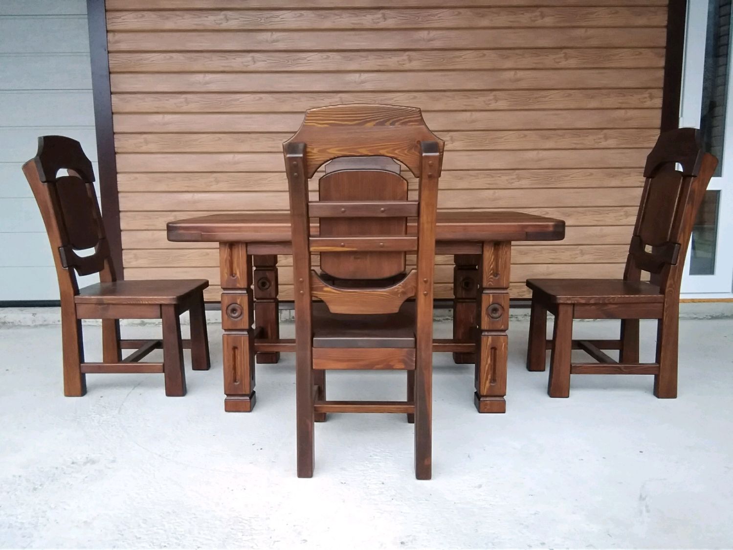 Комплект мебели из дерева для бани