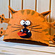 Bath hat ' Cat'. Bath accessories. crazy-felt. Online shopping on My Livemaster.  Фото №2
