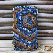 Сумки и аксессуары handmade. Livemaster - original item Phone Case, Large, Patchwork Fabric, Quilted, Ethno. Handmade.