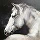 Интерьерная картина маслом на холсте Белая лошадь Картина с лошадью. Картины. Интерьерные картины для дома (luchshie-kartiny). Ярмарка Мастеров.  Фото №5