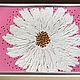 The picture of a large daisy with rhinestones on a pink 'Dream' 38h27cm. Pictures. chuvstvo-pozitiva (chuvstvo-pozitiva). My Livemaster. Фото №4