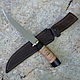 Knife 'Fillet-1' 95h18 birch bark, Knives, Vorsma,  Фото №1