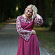 Long linen dress 'Berry summer' pink. Dresses. ZanKa. Online shopping on My Livemaster.  Фото №2