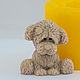 Silicone mold for soap 'Sad doggie 3D', Form, Shahty,  Фото №1