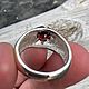 Кольцо серебро с натуральным гранатом 2.78 кт. Кольца. Kossgems. Ярмарка Мастеров.  Фото №5