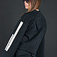 Sports sweatshirt, Black female top TP0673W3. Sweater Jackets. EUG fashion. Интернет-магазин Ярмарка Мастеров.  Фото №2
