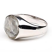 Украшения handmade. Livemaster - original item Ring Infinity silver meteorite Gibeon. Handmade.