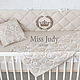 Bumpers in the crib: Bumpers pillows for cots. Sides for crib. Miss Judy cotton (JuliaLepa). My Livemaster. Фото №5
