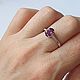 Заказать Кольцо с аметистом и кубическим цирконием из серебра. Newstylejewelry. Ярмарка Мастеров. . Кольца Фото №3