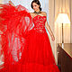 Red evening dress 'Queen'. Dresses. Alexandra Shubina. My Livemaster. Фото №4