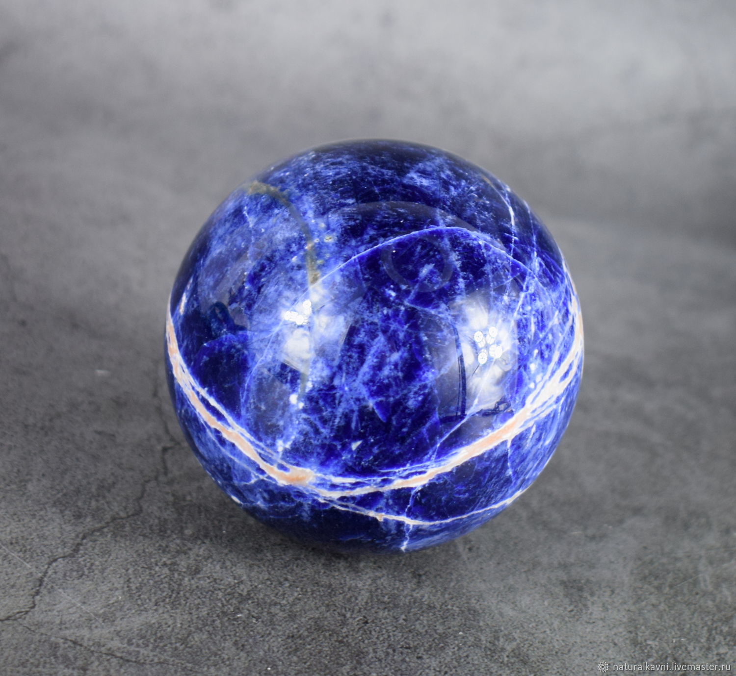 70mm Natural Sodalite Ball. Sphere. Stone talisman, Ball, Moscow,  Фото №1