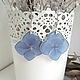 Pendientes Flores Reales Azul Azul Hortensia Eco Decoración Resina. Earrings. WonderLand. Интернет-магазин Ярмарка Мастеров.  Фото №2