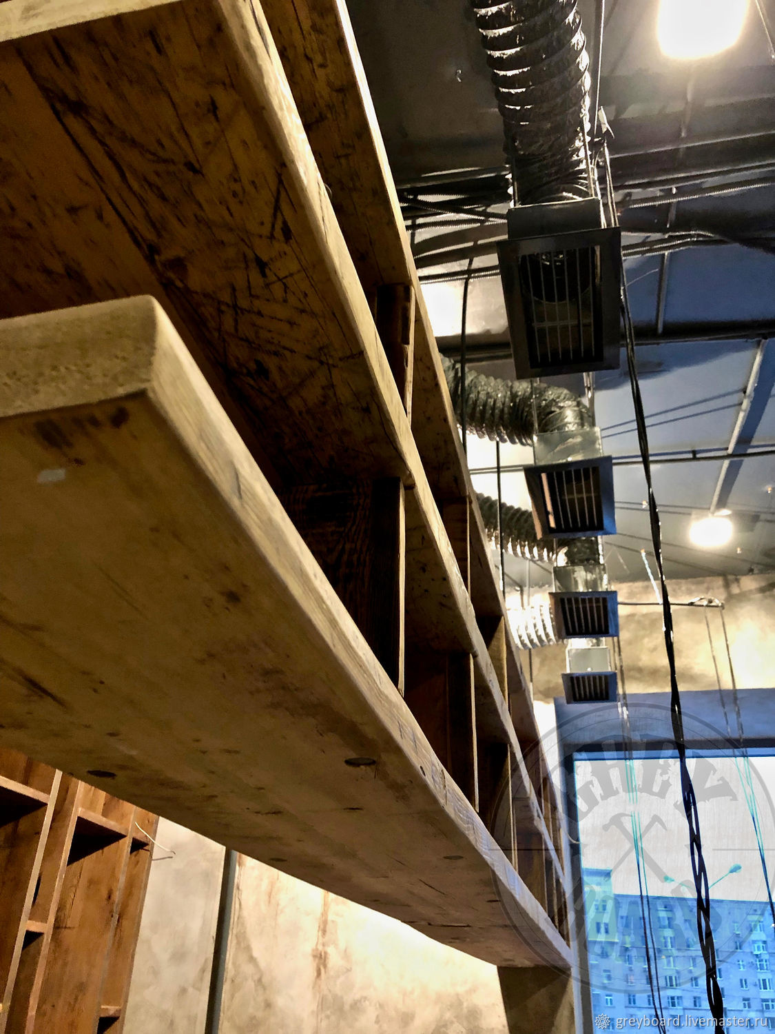 Стеллаж подвесной лофт в интернет-магазине Ярмарка Мастеров по цене ...