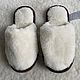 Homemade fur slippers made of IKEA sheep wool. Slippers. Warm gift. Online shopping on My Livemaster.  Фото №2