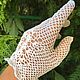  Women's openwork gloves crocheted white. Gloves. Vorotnichiy. Online shopping on My Livemaster.  Фото №2