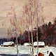 Order Winter Russian village landscape classical oil painting 30h50 cm. paintmart (oikos). Livemaster. . Pictures Фото №3