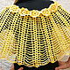 Poncho-Cape-pelerine crochet yellow openwork, Ponchos, Moscow,  Фото №1