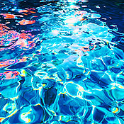 Картины и панно handmade. Livemaster - original item Bright summer blue blue Sea painting. abstraction. Handmade.