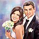 Portrait custom handmade Gift Wedding portrait wedding Gift Portrait to order
