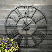 Для дома и интерьера handmade. Livemaster - original item Big clock 80см с увеличенными стрелками "Rooma S". Handmade.
