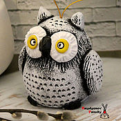 Сувениры и подарки handmade. Livemaster - original item Owl, bell.. Handmade.